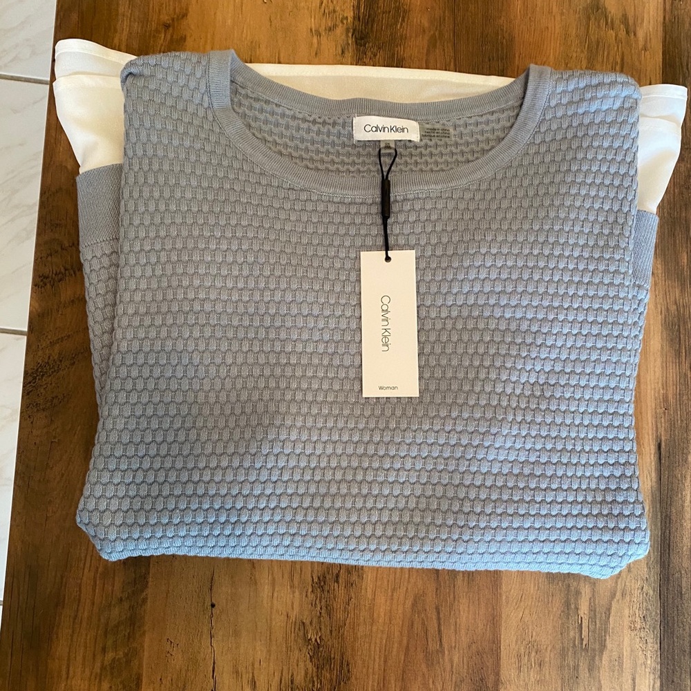 Calvin Klein layered look sweater NWTS 0X - Picture 7 of 14